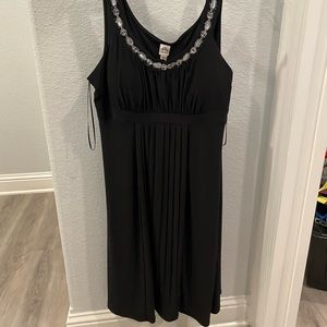 New Sangria Black Jeweled Dress